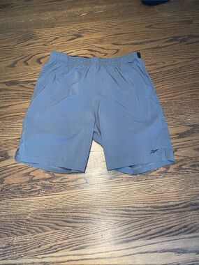 Reebok Men's Light Gray Athletic Performance Shorts